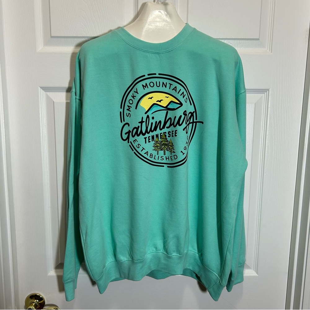 Prairie Mountain Gatlinburg Graphic Women's Sweatshirt - Teal